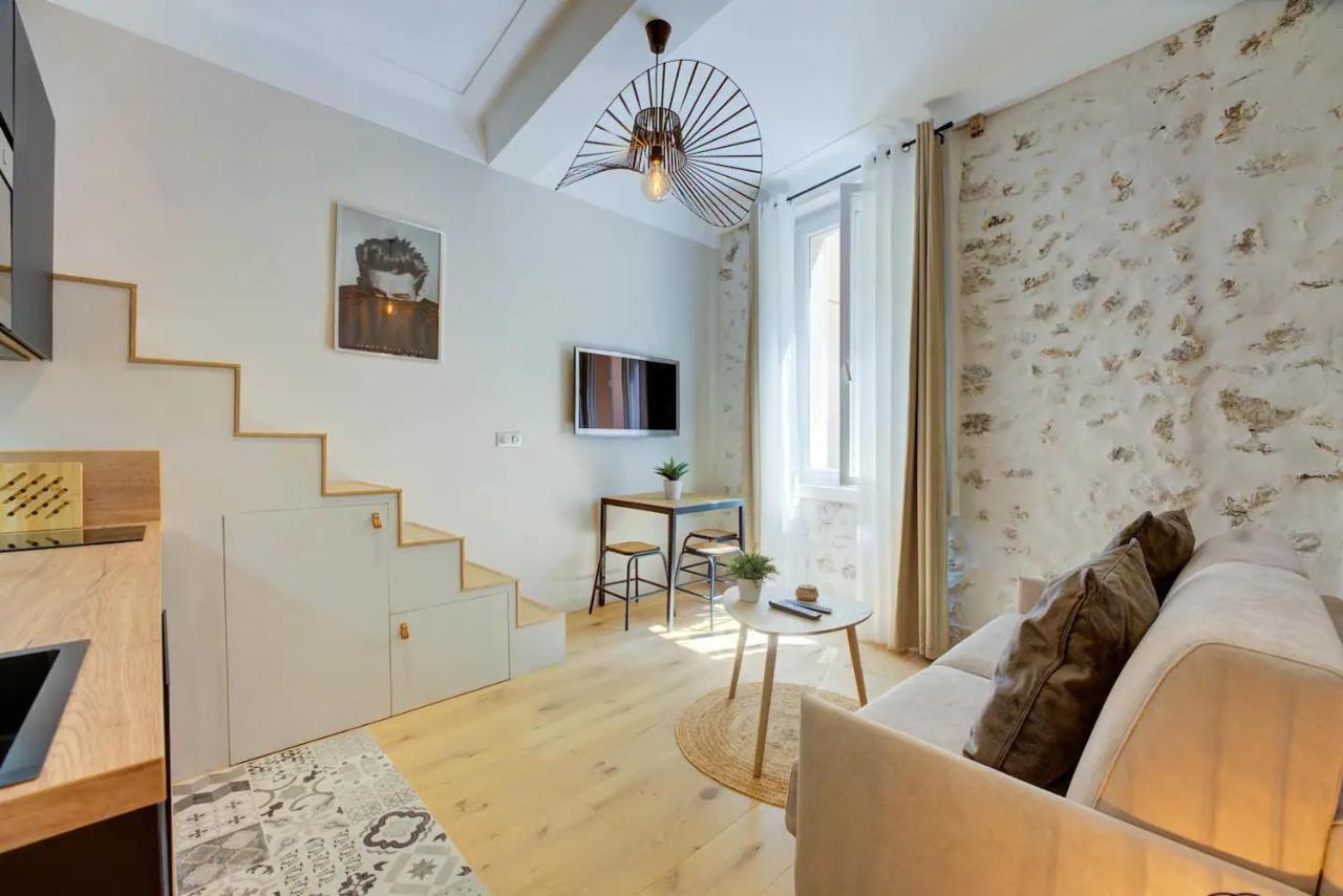 Duplex Studio Apt Mezzanine Near Shops & Cafes Antibes Bagian luar foto